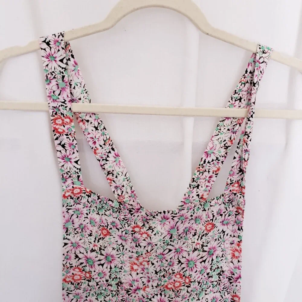 Passport Multicolor Colorful Thin Overall Shorts Romper with Pockets Size S - Picture 2 of 16